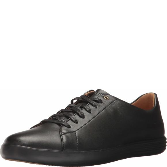 COLE HAAN MENS GRAND CROSSCOURT II SNEAKER BLACK LEATHER/BLK 9.5 US